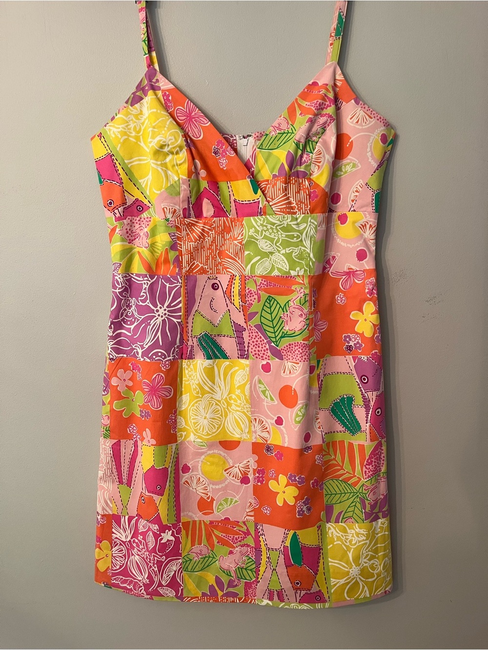 Lilly Pulitzer Patchwork Floral Dress - Size 6 - Picture 2 of 11